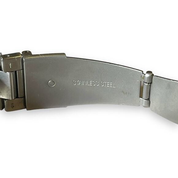 Fossil Stella Watch Womens Two Tone Rhinestone Bezel Mother of Pearl Dials WORKS - Picture 7 of 9